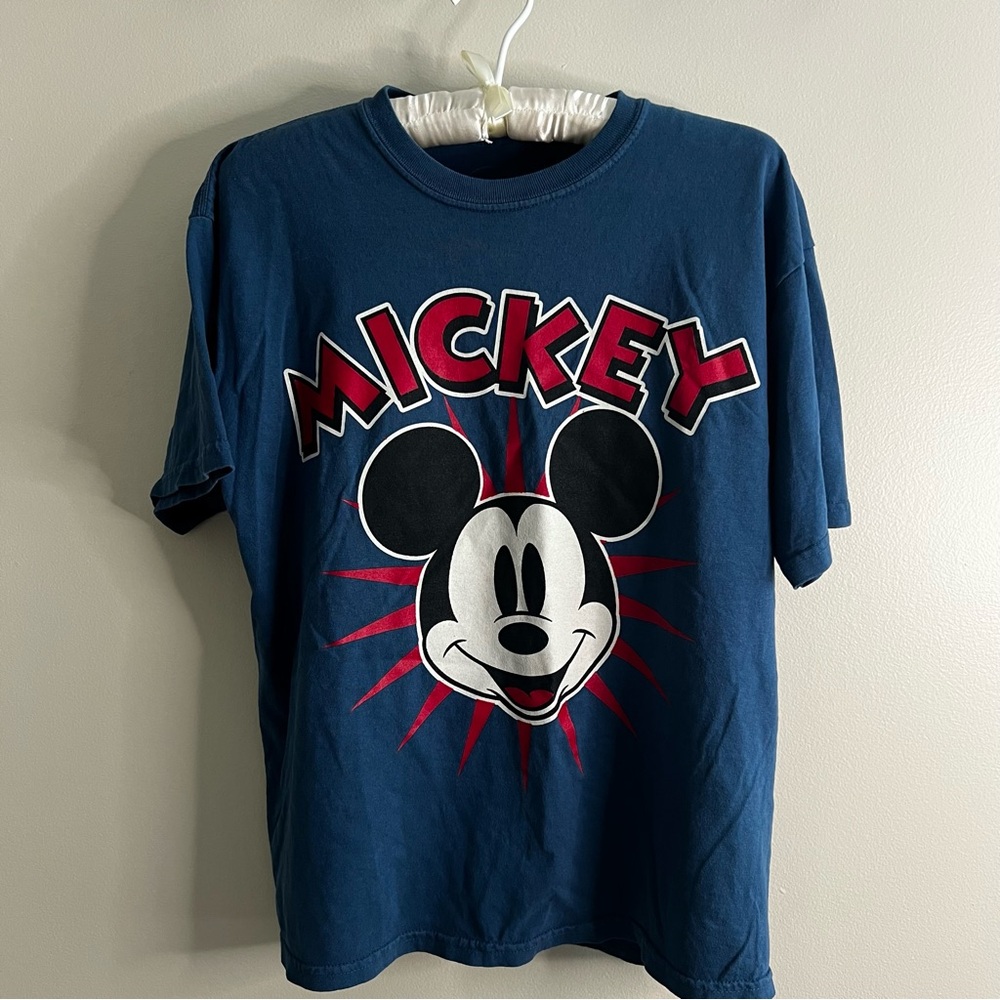 Mickey T-shirt Disney size M 100% cotton blue